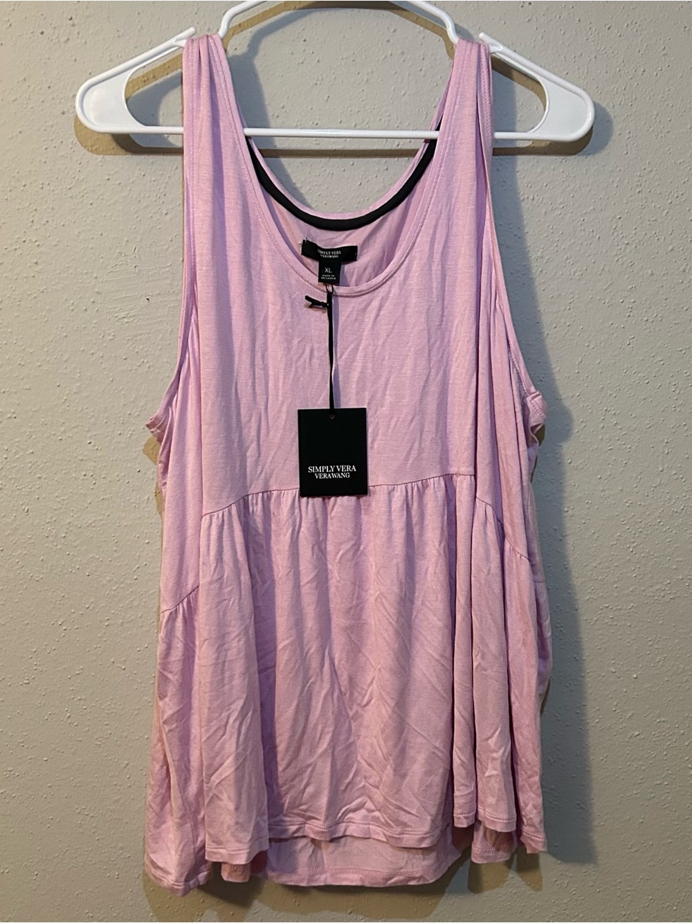 Simply Vera Vera Wang Sleep Shirt Tank - NWT (Top Only) - Size XL